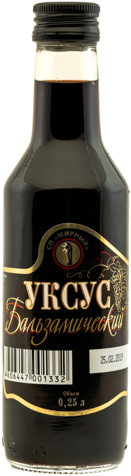 Уксус бальзамический 6% 250мл Мирный