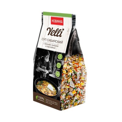 Yelli Суп  Сибирский с белыми грибами и перловкой 125г