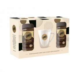 Подарочный набор Кофе Лебо Classik 100гр*2 + кружка 330мл