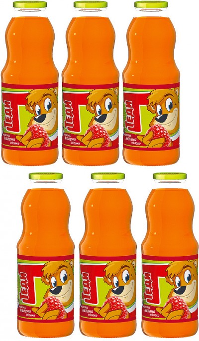 Нектар морковь малина яблоко Теди 0,75л с/б