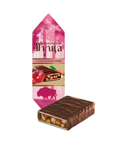 Конфеты Беловежская пуща с клюквенным пюре 1кг Коммунарка