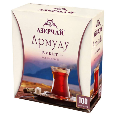 Чай Азерчай Армуду Букет черный 1,6гх100пак