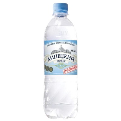 Вода минеральная негаз. Липецкий Бювет 0,5л пэт