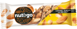 Батончик Nut & Go миндаль,пекан, карамель, морская соль 36гр