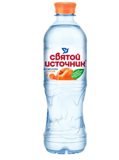 Вода Святой источник персик 0,5л ПЭТ