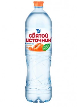 Вода Святой источник,персик 1,5л ПЭТ