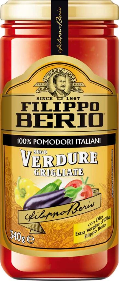 Соус Филиппо Берио Томатный с овощами на гриле 340гр ст/б