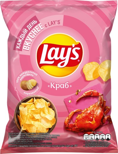 Чипсы Lay's 70г со вкусом краба