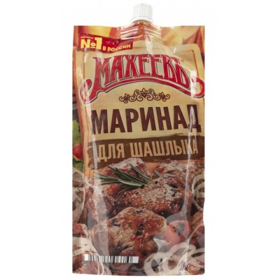 Маринад Махеевъ для шашлыка традиционный 300г. дой-пак