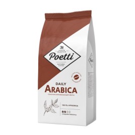 Кофе Poetti Daily Арабика жареный в зернах 1000гр м/у