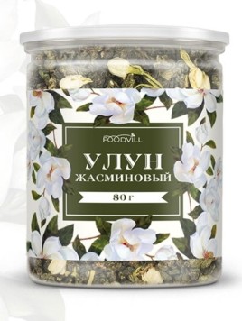 Чай жасминовый Улун 80гр ФудВилл