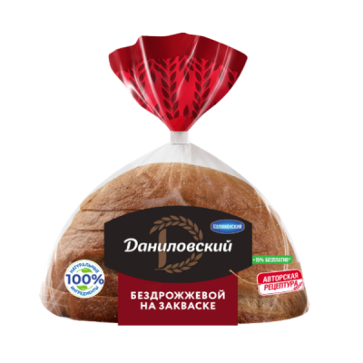 Хлеб "Даниловский" б/дрожжевой 350гр Коломенский
