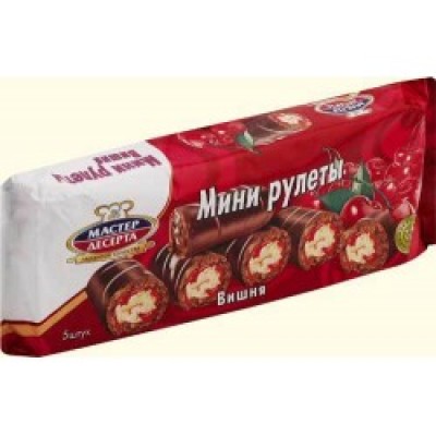 Мини рулеты с вишней МД 5 шт 175г