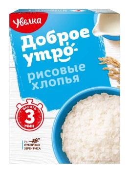Увелка Хлопья рисовые 400г.