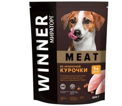 Корм для собак из ароматной курочки 500гр м/у Мираторг