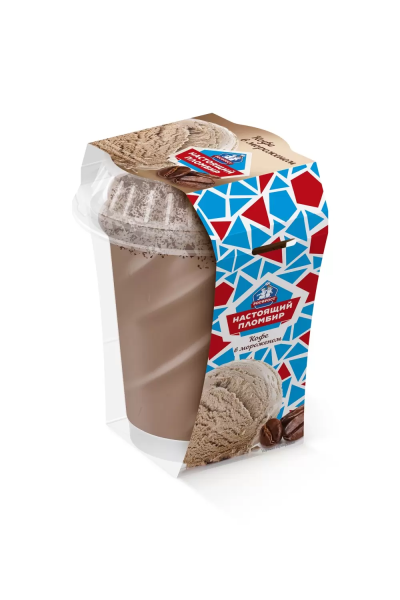 Настоящий пломбир Кофе в мороженом 175гр стакан Росфрост