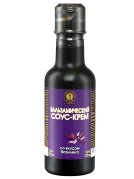 Соус-крем бальзамический со вкусом базилика 220мл СП Мирный