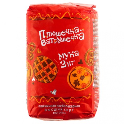 Мука "Плюшечка-Ватрушечка" 1кг
