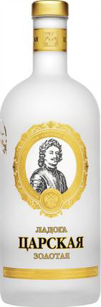 Водка Царская золотая ладога  40% 1л.