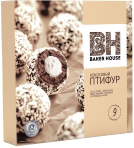 Пирожное "Птифур" с кокосовым кремом 225г /ВН/