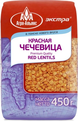 Агро-Альянс Экстра Чечевица красная 0,45кг