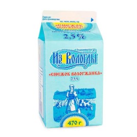 БЗМЖ Снежок "Вологжанка" 2,5% 470г ВМК