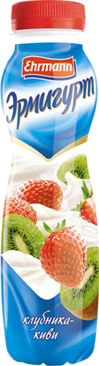 Йогурт Эрмигурт питьевой 1,2% клубника-киви 290гр