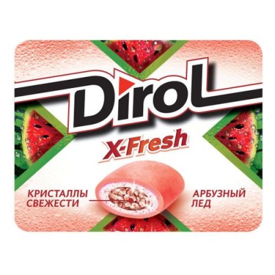 Жевательная резинка Дирол X-FRESH Арбузный лед 18г