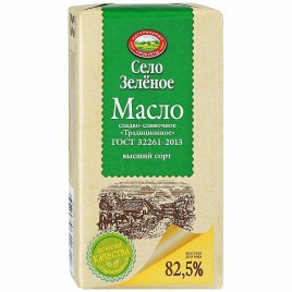 БЗМЖ Масло "Село Зеленое" 82,5% 175г.